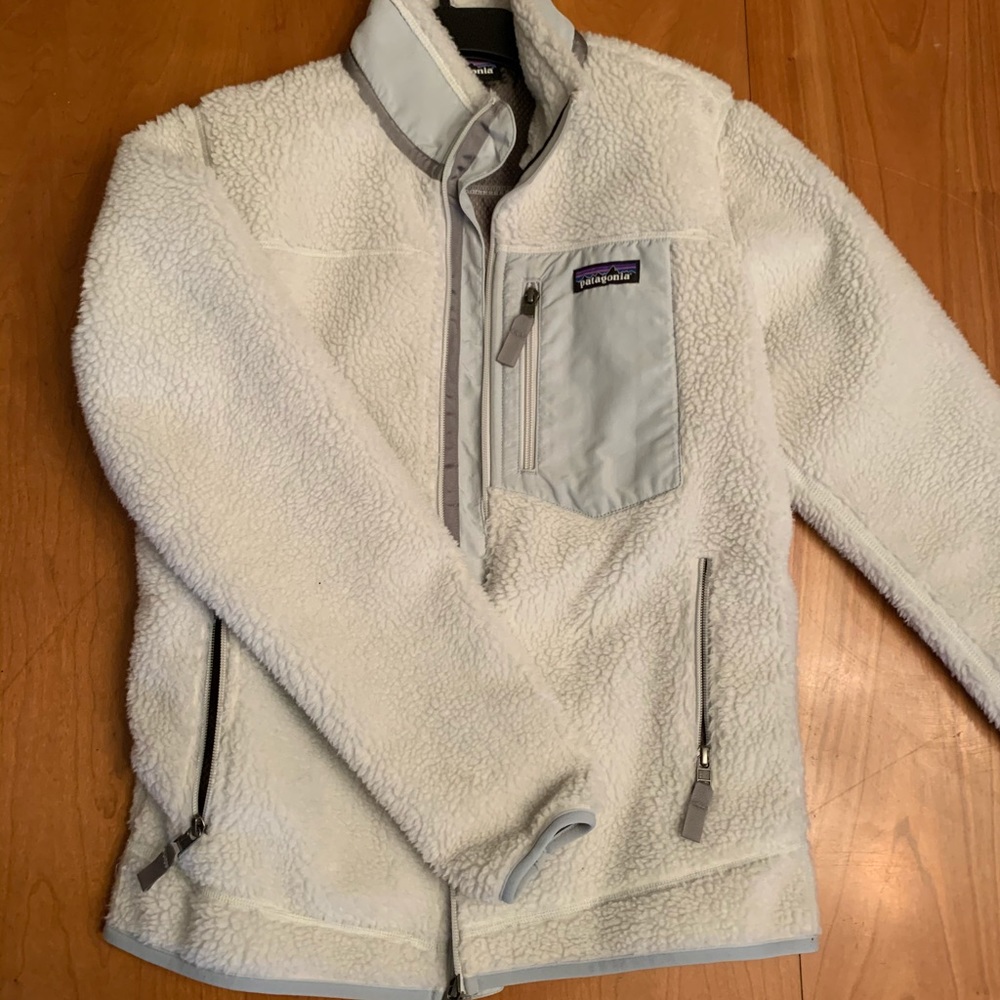 White Retro Patagonia Jacket